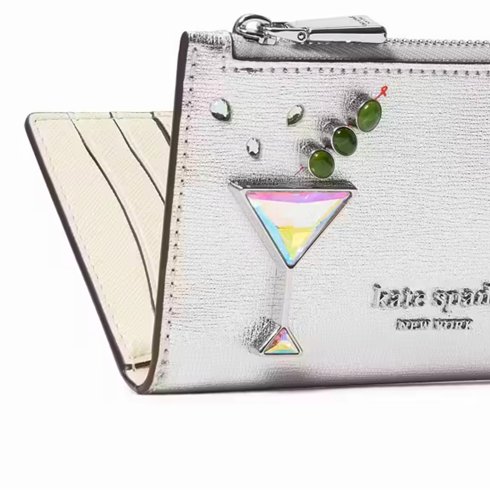 Kate Spade Shaken Not Stirred Leather Wallet - Picture 5 of 7